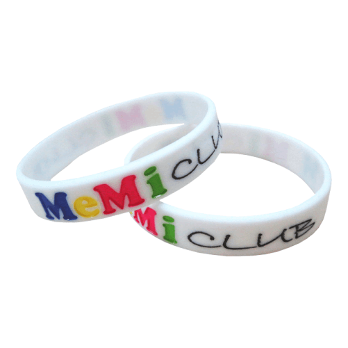 Bratari siliconice stantate si umplute cu email